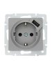 Lezard 742-3588-181 VESNA Розетка с/з + USB разъём