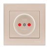 Lezard RAIN Розетка с защитой от детей керамика, 703-3030-124