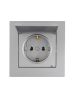 Lezard 704-7488-124BQC ZIMA Розетка с защитой от детей ПБТ