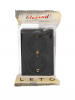 Lezard 752-4200-127B LETO Розетка двойная с/з закрытый корпус ПБТ