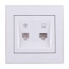 Lezard RAIN Розетка компьютер+телефон, 703-0202-143