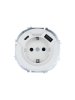 Lezard 743-0288-181TC OSEN Розетка с/з TC + USB разъем белая