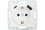 Lezard 742-3088-181TC VESNA Розетка с/з TC+USB разъём