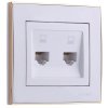 Lezard RAIN Розетка компьютерная двойная, 703-0226-141