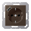 Lezard 704-7388-181 ZIMA Розетка с/з + USB разъем