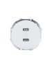 Lezard 743-0288-192 OSEN Розетка 2-ая USB разъем белая