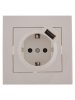 Lezard RAIN Розетка с заземлением + USB разъём, 703-0202-181