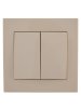 Lezard RAIN Выключатель двойной, 703-0303-101