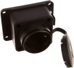 Lezard Розетка наружной установки прямая с заглушкой 2Р+РЕ 1х16А 220-240V, 106-0400-0103/103