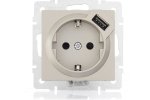 Lezard 742-3788-181 VESNA Розетка с/з + USB разъём