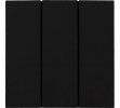 Lezard 745-4288-109 ESTET Выключатель тройной чёрный бархат