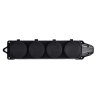 Lezard Розетка наружной установки 4-ая с заглушками 2Р+РЕ 1х16А 220-240V, 106-0400-0107/107