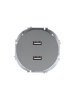 Lezard 743-7488-192 OSEN Розетка 2-ая USB разъем серый матовый