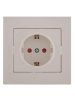 Lezard RAIN Розетка с защитой от детей керамика, 703-0202-124