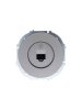 Lezard 743-7488-137 OSEN Розетка телефонная евро серый матовый