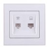 Lezard RAIN Розетка компьютерная двойная, 703-0202-141