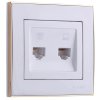Lezard RAIN Розетка компьютер+телефон, 703-0226-143