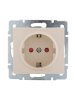 Lezard RAIN Розетка с защитой от детей керамика, 703-0388-124