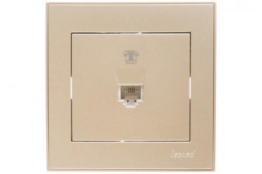 Фотография товара 'Lezard RAIN Розетка телефонная евро, 703-3030-137'