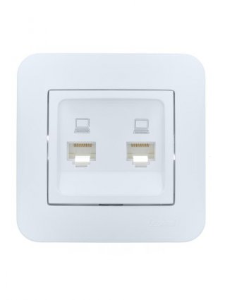 Фотография товара 'Lezard 7081-0202-141 ASTI Розетка компьютерная двойная'