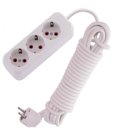 Фотография товара 'Lezard LILA Удлинитель с заземлением 3 входа 7 метров, 720-0307-301'