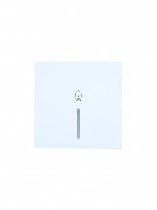 Фотография товара 'Lezard 704-0288-108QC ZIMA Кнопка звонка с подсветкой белый безвинтовой зажим/клемма'