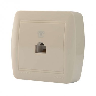 Фотография товара 'Lezard DEMET Розетка телефонная евро, 711-0300-137'