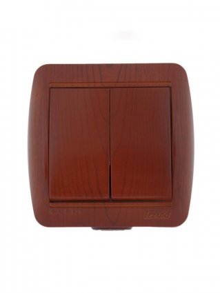 Фотография товара 'Lezard NATA Выключатель двойной, 710-0800-101'