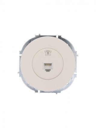 Фотография товара 'Lezard 743-9088-137 OSEN Розетка телефонная евро слоновая кость'