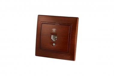 Фотография товара 'Lezard 701-0505-137 MIRA Розетка телефонная евро махагон'