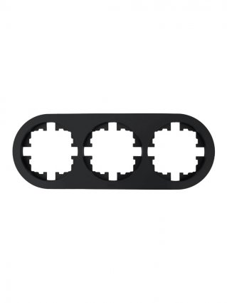 Фотография товара 'Lezard 744-4200-148 OSEN Рамка 3-ая б/вст чёрный бархат круглая'