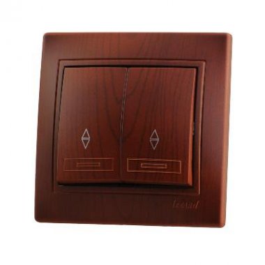 Фотография товара 'Lezard MIRA Выключатель проходной двойной , 701-0601-106'