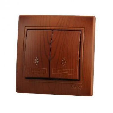 Фотография товара 'Lezard MIRA Выключатель проходной двойной, 701-0801-106'