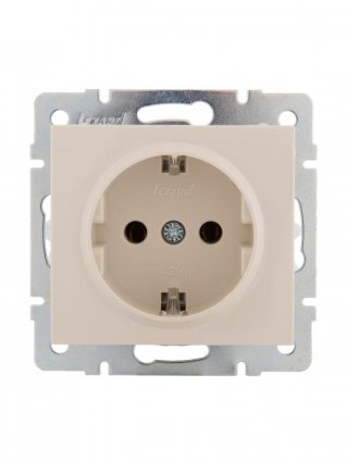 Фотография товара 'Lezard RAIN Розетка с заземлением керамика, 703-0388-122'
