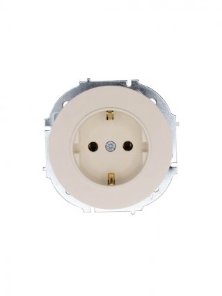 Фотография товара 'Lezard 743-9088-122B OSEN Розетка с/з ПБТ слоновая кость'