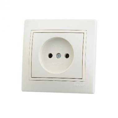 Фотография товара 'Lezard MIRA Розетка без заземления керамика, 701-0303-121'