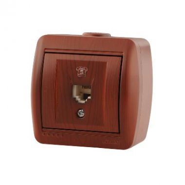 Фотография товара 'Lezard NATA Розетка телефонная евро, 710-0600-137'