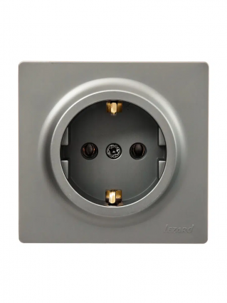 Фотография товара 'Lezard 752-3500-122B LETO Розетка с/з ПБТ'