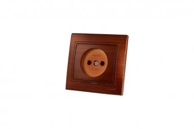 Фотография товара 'Lezard 701-0505-122 MIRA Розетка с/з керамика махагон'