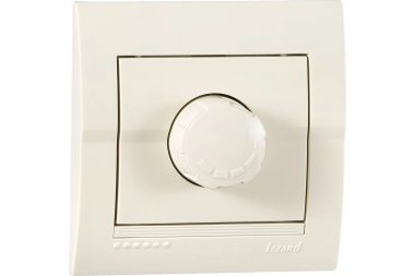 Фотография товара 'Lezard 703-0303-117 RAIN Диммер 500Вт с фильтром и предохранителем крем'