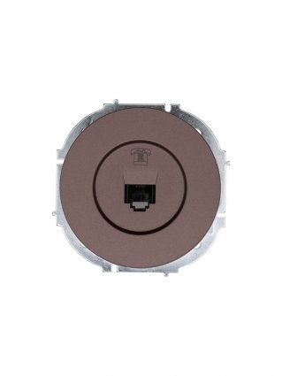 Фотография товара 'Lezard 743-7388-137 OSEN Розетка телефонная евро шоколад'