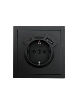 Фотография товара 'Lezard 704-4288-181TC ZIMA Розетка с/з TC + USB разъем'