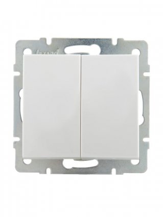 Фотография товара 'Lezard RAIN Выключатель двойной, 703-0288-101'
