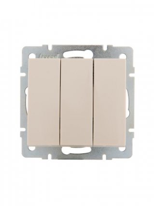 Фотография товара 'Lezard RAIN Выключатель тройной, 703-0388-109'
