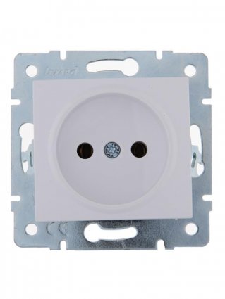 Фотография товара 'Lezard KARINA Розетка без заземления керамика, 707-0288-121'