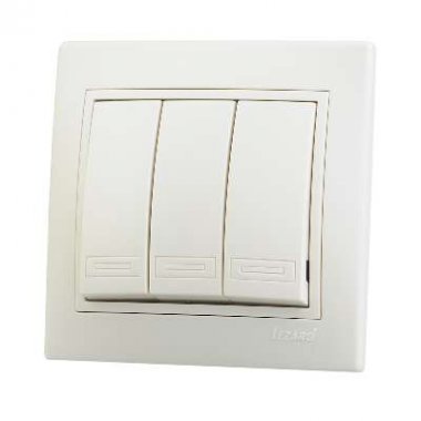 Фотография товара 'Lezard MIRA Выключатель тройной, 701-0303-109'