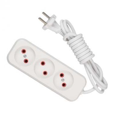 Фотография товара 'Lezard LILA Удлинитель без заземления 3 входа 2 метра, 720-0302-303'