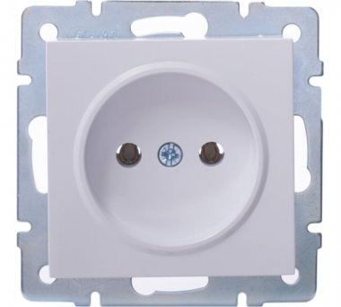 Фотография товара 'Lezard VESNA Розетка без заземления ПБТ, 742-0288-121B'