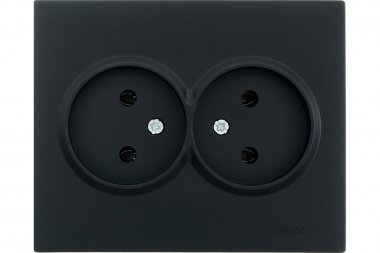 Фотография товара 'Lezard 742-4200-128 VESNA Розетка двойная б/з керамика'