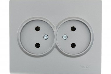 Фотография товара 'Lezard 742-3500-128 VESNA Розетка двойная б/з керамика'